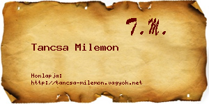 Tancsa Milemon névjegykártya